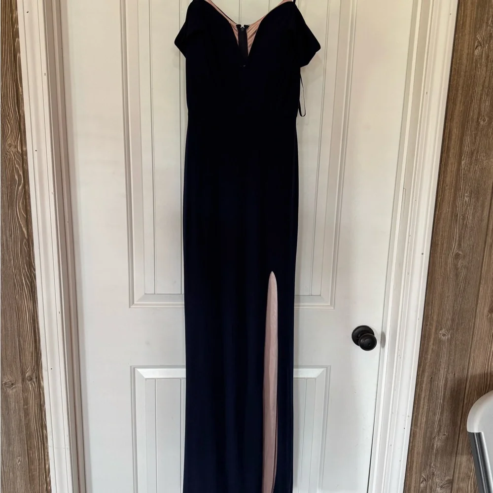 Windsor | Dresses | Windsor Black Offshoulder Prom Dress | Poshmark